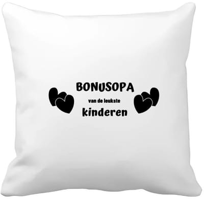 Akyol - bonusopa van de leukste kinderen Kussen hoes - Opa - de leukste opa - verjaardag - cadeautje voor opa - kado - geschenk - 40 bij 40 cm