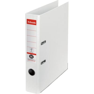 Esselte No. 1 Ordner A4 - Rugbreedte van 50mm - 100% Gerecycled Karton - Wit