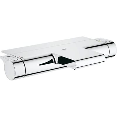 GROHE Grohtherm 2000 Thermostatische Badkraan - 15cm - Waterbesparend - Met Omstelling en CoolTouch - Inclusief Koppelingen en Planchet - Chroom