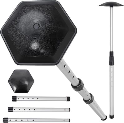 Golf Travel Tas met Ondersteuningsstang van Aluminium - Flexibele Bescherming voor Golfclubs, Impactbestendig en Verstelbaar van 50 tot 135 cm