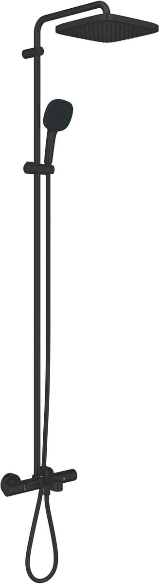 GROHE QuickFix Vitalio Comfort 250 douchesysteem - Wandmontage - Waterbesparend - Matte Black