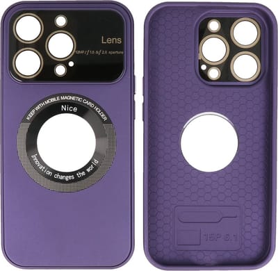 iPhone 15 Pro Hoesje - Prime Magsafe Case met Camera Beschermer - Purple
