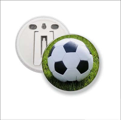 Button Met Clip - Voetbal