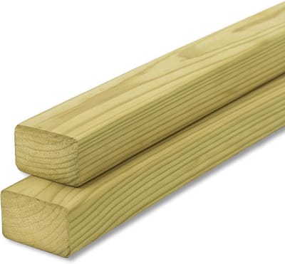 Gartenwelt Riegelsberger Lathing pine impregnated 35x55 mm length 130 cm construction wood boards shelf 4-sided smooth planed