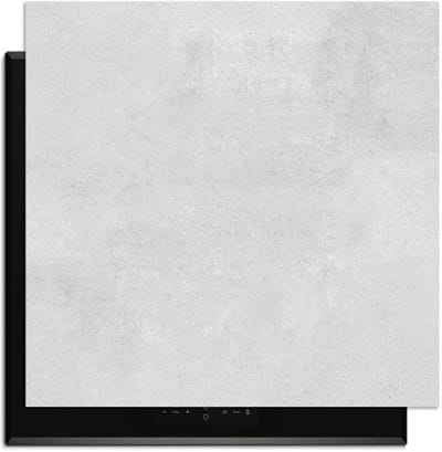 KitchenArt - Smooth Concrete - Inductie Beschermer - 59x52 cm - Kookplaat Beschermer - Luxe Afdekplaat Inductieplaat - Anti-slip & Oprolbaar - Beschermmat Inductiekookplaat