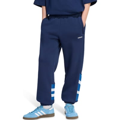 Adidas Santiago Sweat Joggers Broeken Kinder - Blauw - Maat 147 - 152 CM - Katoen Jersey