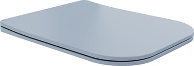 Mexen Teo zacht sluitende slanke zitting, duroplast, grijs-blauw mat - 39840069