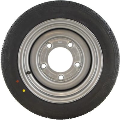 Wiel en Band Aanhanger - Reservewiel Band - Aanhanger Transport - 900kg Draagvermogen - 13 Inch - Zwart