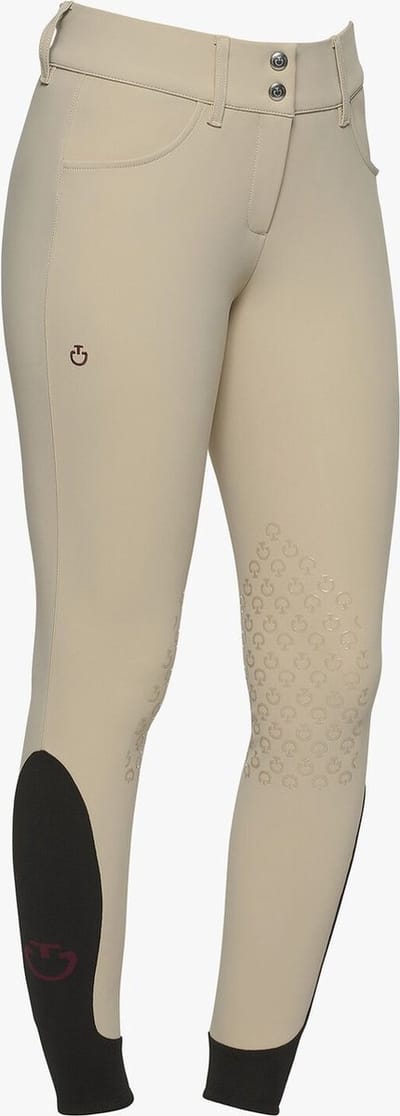 Cavalleria Toscana Dames Rijbroek Hoge Taille Kniegrip M Beige