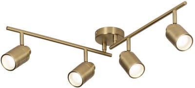Lumidora Opbouwspot 74850 - DAISY - 4 Lichts - GU10 - Goud - Messing (kleur) - Metaal - Badkamerlamp - IP44