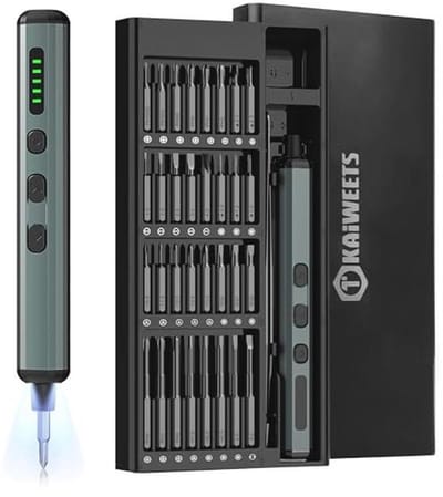 Elektrische 70-in-1 schroevendraaier set met 64 magnetische punten voor smartphone, laptop, horloge en camera
