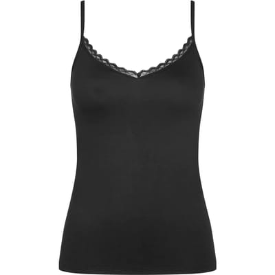 Triumph Feel Of Cotton Spaghetti Top 10224994-0004 BLACK-36