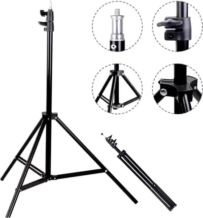 Smartphone Tripod Camera Statief 2m voor Fotocamera en Smartphone + Telefoonhouder, 360° horizontaal en Bluetooth Remote Shutter – HiCHiCO®