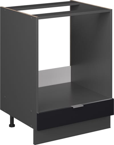 Vicco Fame-Line Ovenombouwkast – 60 cm zonder werkblad Zwart gestreept