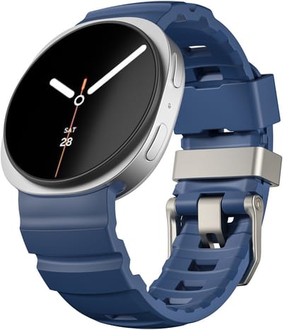 Strap-it Siliconen ‘Extreme’ bandje met gespsluiting geschikt voor Samsung Galaxy Watch 9 (40/44mm) / Watch 8 (40/44mm) / 8 Classic (46mm) - donkerblauw