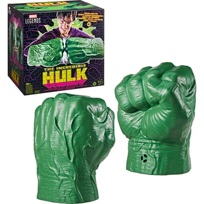 Marvel Legends Series Incredible Hulk Premium Roleplay Fists with Smash 'N Bash Sound FX, Collectibles for Adults
