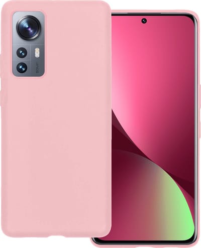 Hoesje Geschikt voor Xiaomi 12X - Sterk & Shockproof - Hoes Cover - Siliconen Case - Lichtroze
