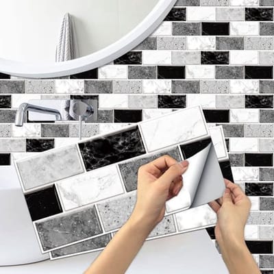 Dailygoody - Marmer Effect Tegel Stickers - Peel Stick voor Keuken en