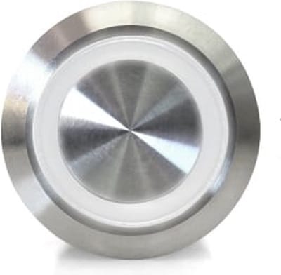 OTRONIC® Drukknop | aan-uit self lock | 5V LED Wit | RVS | 12mm