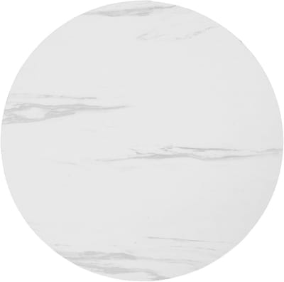 Rond Tafelblad - Vervangend Blad - Kleine Ruimtes - Onderhoudsvriendelijk Oppervlak - 40 x 40 cm - Wit