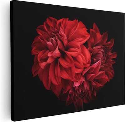 Artaza Canvas Schilderij Bloemen - 40x30 cm - Klein - Muurdecoratie Bloem - Wanddecoratie Woonkamer - Schilderijen Op Canvas