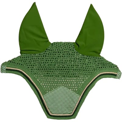 Kentucky Horsewear - Oornetje Wellington velvet chess printing green full