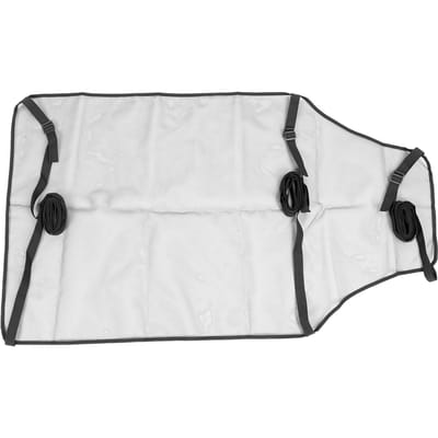 Protège-ventre pour cheval, frais, confortable, réglable, doux, respirant, léger, anti-rayures, pour l'extérieur white