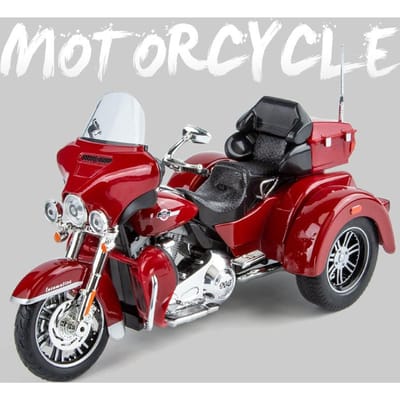1:9 Cvo Tri Glide Legering Drie Wiel Cruise Reizen Motorfiets Model Diecast Straat Vrije Tijd Motorfiets Model Geluid Licht Kinderen Cadeau
