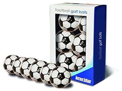 Unisex Golf Balls in Football Design - Set van 6 Stuks