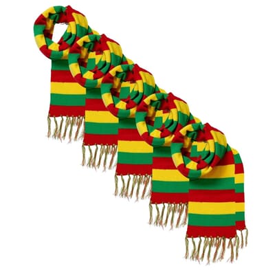 Limburg sjaals - 5 stuks - Voordeelpakket - One size / Rood/Geel/Groen