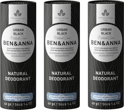 BEN&ANNA - Urban Black papertube - 3 pak