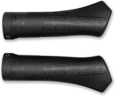 ACID Grips Hybrid Perform - Fietshandgrepen - Handvatten met anti-slipstructuur - Gebogen Contour Mini-Wing - Ergonomische fietshandvatten - Geschikt voor Mountainbikes - Zwart - Regular - 142x52x35 mm