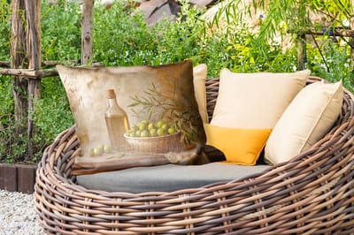 Buitenkussens - Olijven - Stilleven - Vintage - 60x40 cm - Weerbestendig
