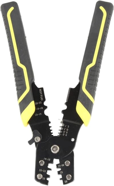 Draadknippers Multifunctioneel - Handgereedschap Stripper - Draad Bewerken - Precisie Verstelbaar - 10-24 AWG - Geel