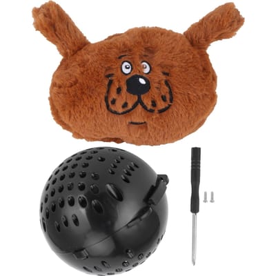 Huisdierhond Cartoon Knuffel Knuffel Puppy Schudden Piept Bouncer Speelgoed Hond Interactief Speelgoed Bruin