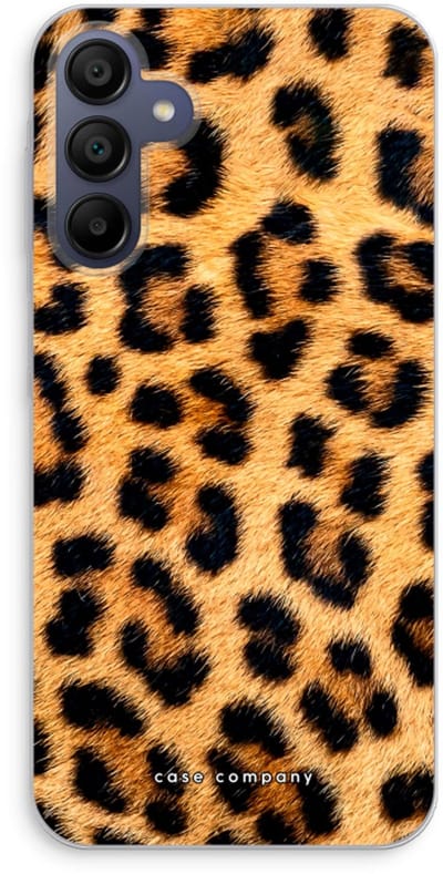 Case Company® - Hoesje geschikt voor Samsung Galaxy A15 hoesje - Luipaard - Soft Cover Telefoonhoesje - Bescherming aan alle Kanten en Schermrand