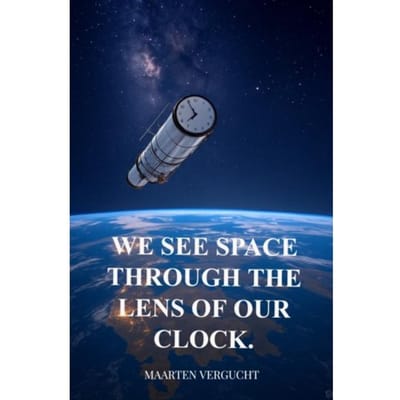 We See Space Through The Lens Of Our Clock. Observer-Dependent Space Observations. - Maarten Vergucht