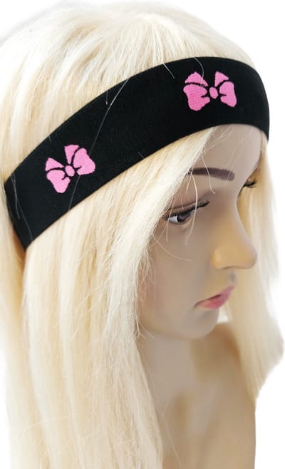 BamBella ® - Haarband klittenband Pruik band bandje zwart pruiken flexibel uitrekbaar band haarband
