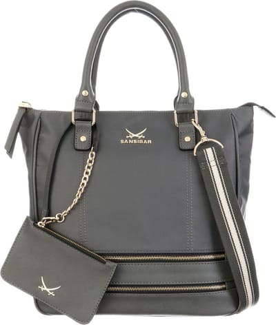 Sansibar Handtas Schoudertas Shopper Bag Antracite Grijs