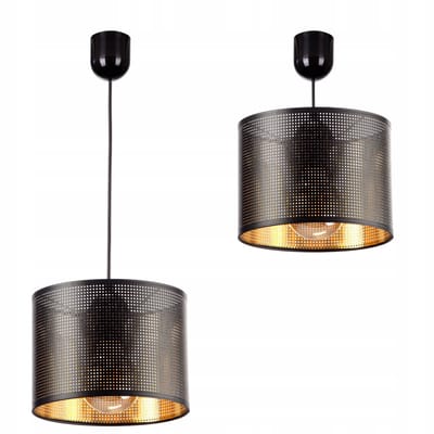 Gouden Hanglamp E27 met Gaslampenkap - Stijlvol en Sfeervol
