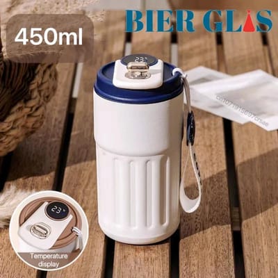 Slimme thermosfles LED-temperatuurweergave Koffiekopje 316 roestvrijstalen bekermok Draagbare thermosflessen Thermosflessen 410ml - 450ml