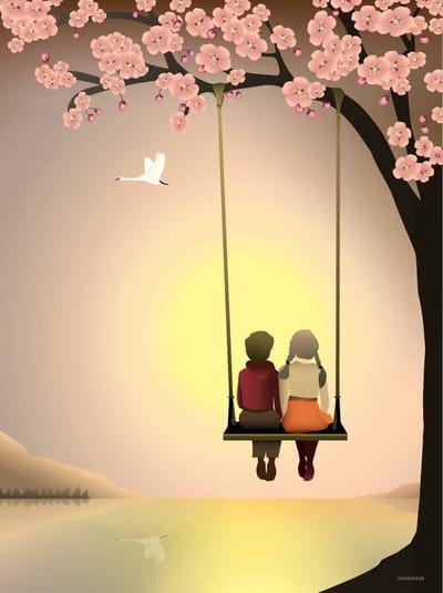 Vissevasse Sunset With You - Poster - M