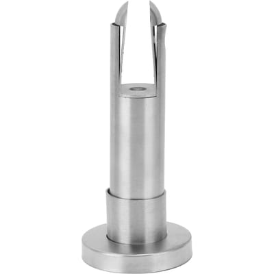 Pied de support de cloison Pince en acier inoxydable pour clôture en verre pour toilettes publiques