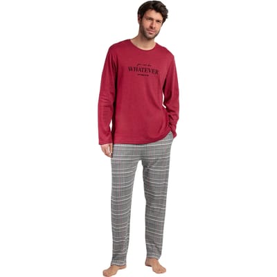 Setjes Admas Pyjama broek top lange mouwen Houndstooth