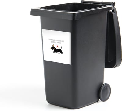 Container sticker Quotes - I work hard so my dog can have nice things - Spreuken - Honden - 40x40 cm - Kliko sticker
