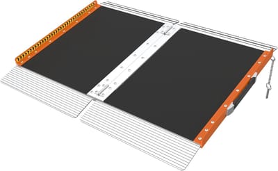 Drempelhelling - Rolstoelhelling - Drempels Overbruggen - Zelfaanpassende Bodem - 30 cm - Zwart
