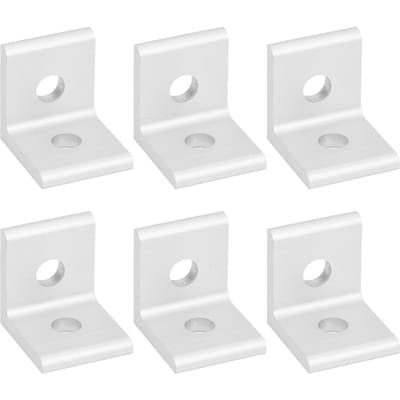 10 stuks Aluminium Hoekbeugel Vast L-vorm 90 graden Connector Industriële Benodigdheden40402 Gat