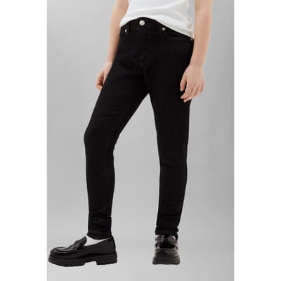 Calvin Klein Girls Skinny Washed Black Jean Washed Black Taglia: 8 | Jeans Outlet | kids | Nero