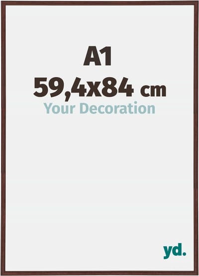 Your Decoration - Fotolijst A1 59,4x84 cm - Kunststof - Bruin - Annecy