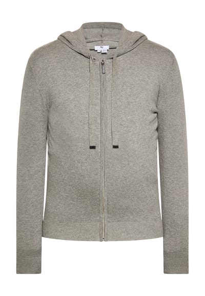 Mo Jas met capuchon Heren grijs melange